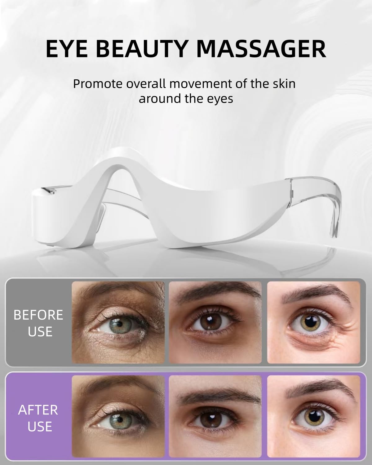 Light Therapy Glasses - Under Eye Red Light Therapy Device,
