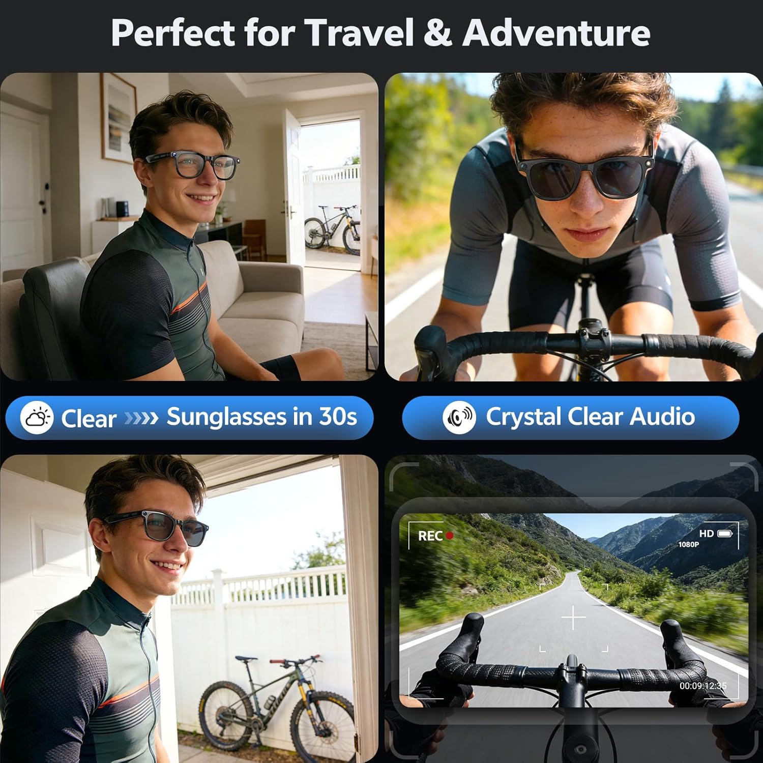 2026 4K 8MP Smart Glasses Men  - Smart Glasses Lens reseña y precio