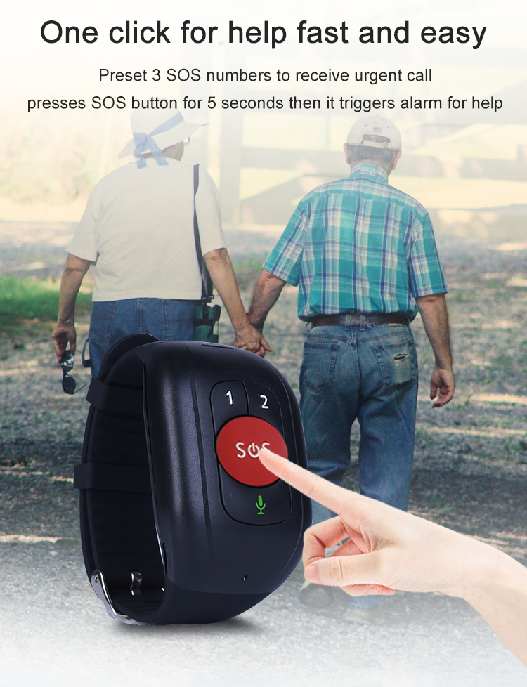 Elder 4G LTE GPS Tracker Brace - Fall Detection Watch reseña y precio