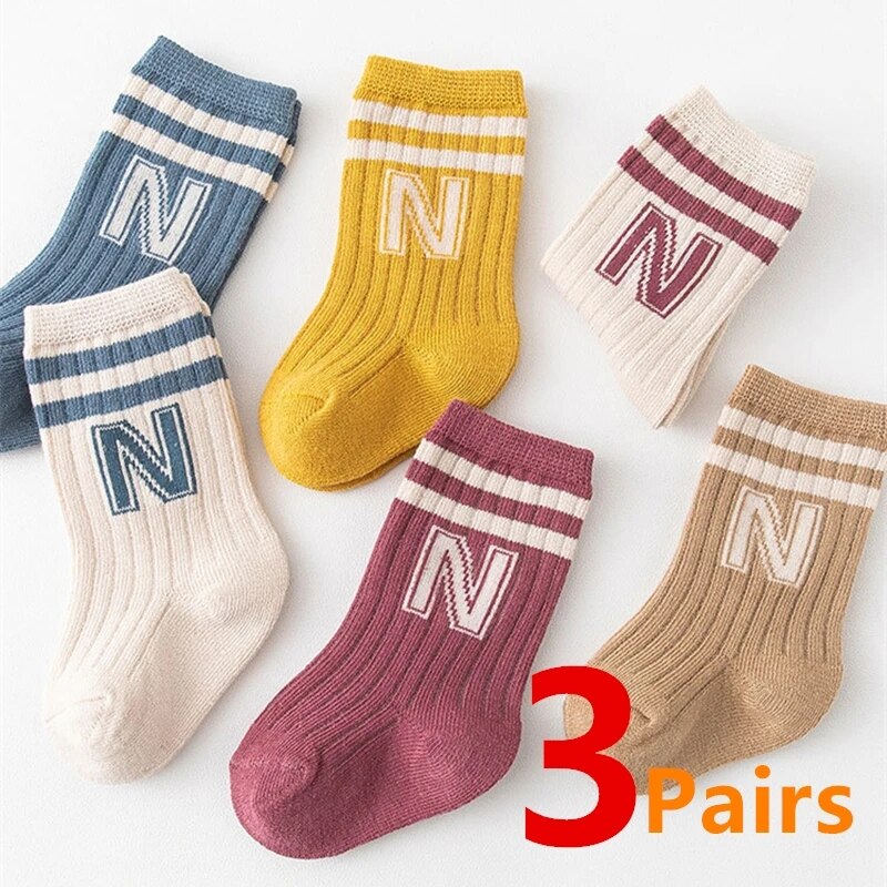 3 Pairs Baby Letter Socks Knit - Baby Sock Oximeter reseña y precio