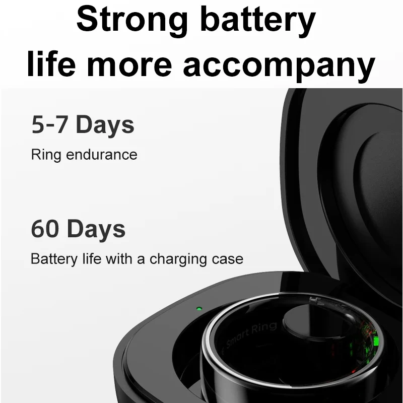Smart Ring with Charging Case  - Temperature Ring Skin reseña y precio
