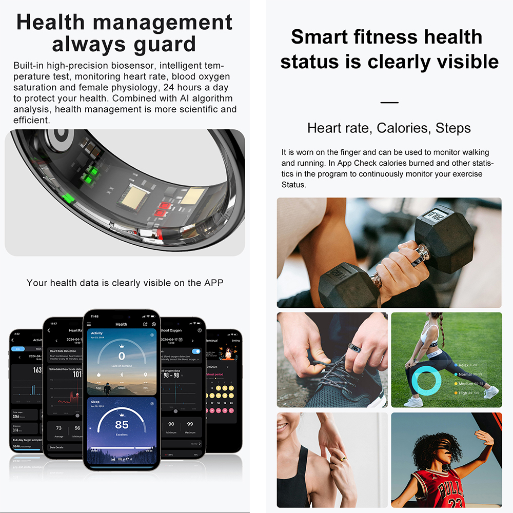 R08 Fitness Tracker Smart Ring - Temperature Ring Skin reseña y precio