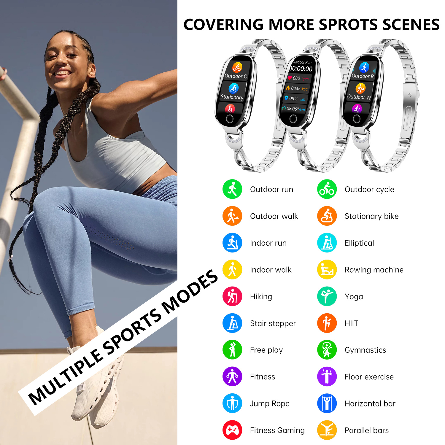 F81 Girl Heart Rate Waterproof - Breath Rate Monitor reseña y precio