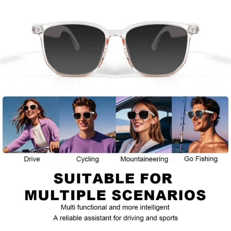 1 pair AI smart glasses Blueto - Smart Glasses Lens reseña y precio