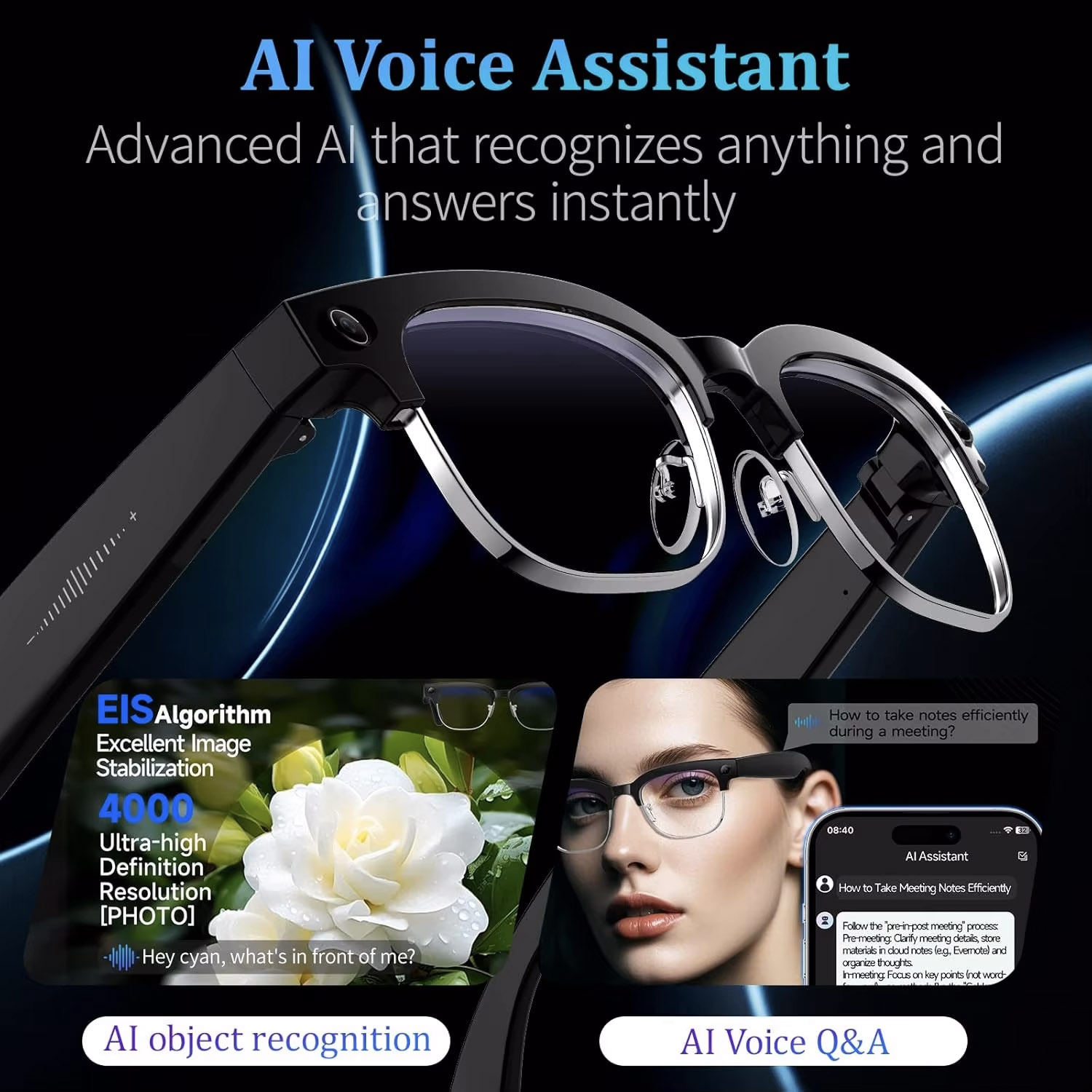 2026 World Premiere 4K HD Came - Smart Glasses Lens reseña y precio