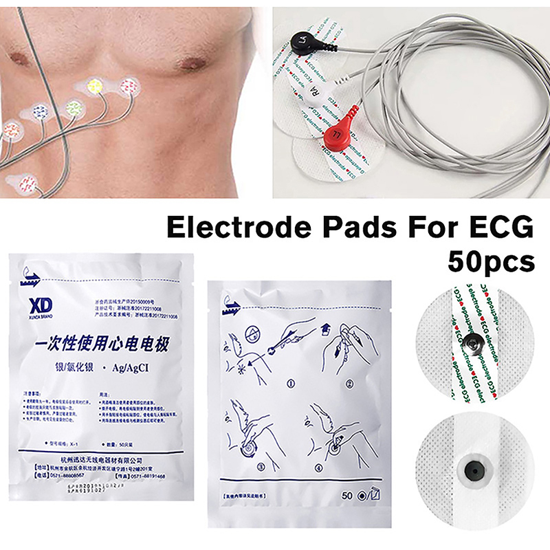 50PCS/Bag Electrode Patch Medi - Ecg Patch Monitor reseña y precio
