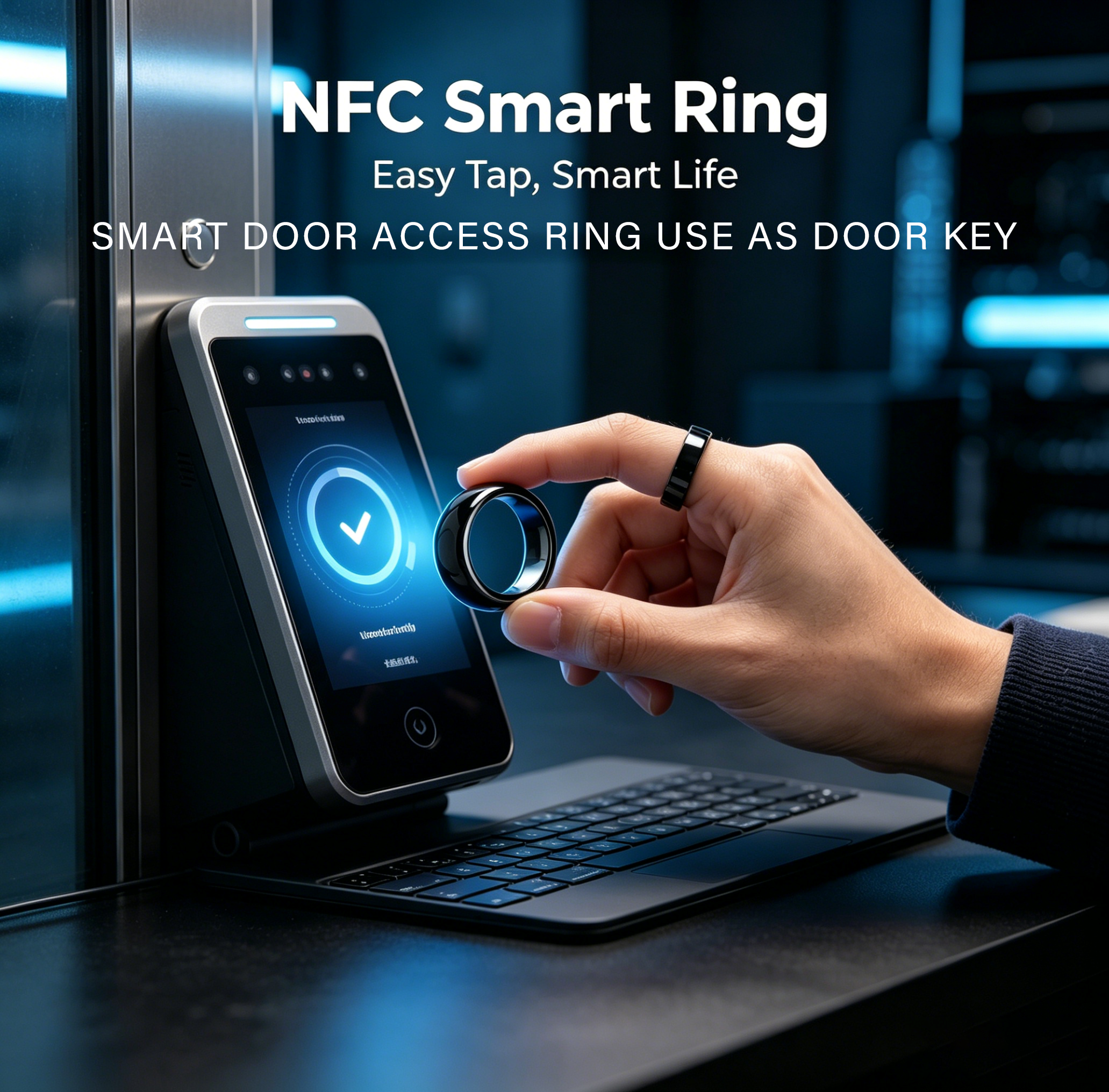 NFC Full Ceramic Smart Ring Co - Smart Ring Nfc Pay reseña y precio