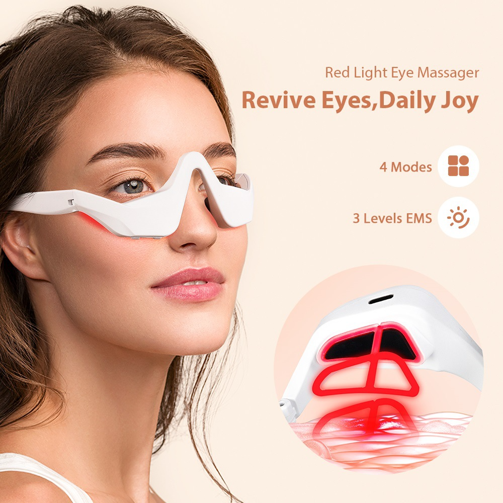 Eye Massager Under Eye Red Lig - Light Therapy Glasses reseña y precio