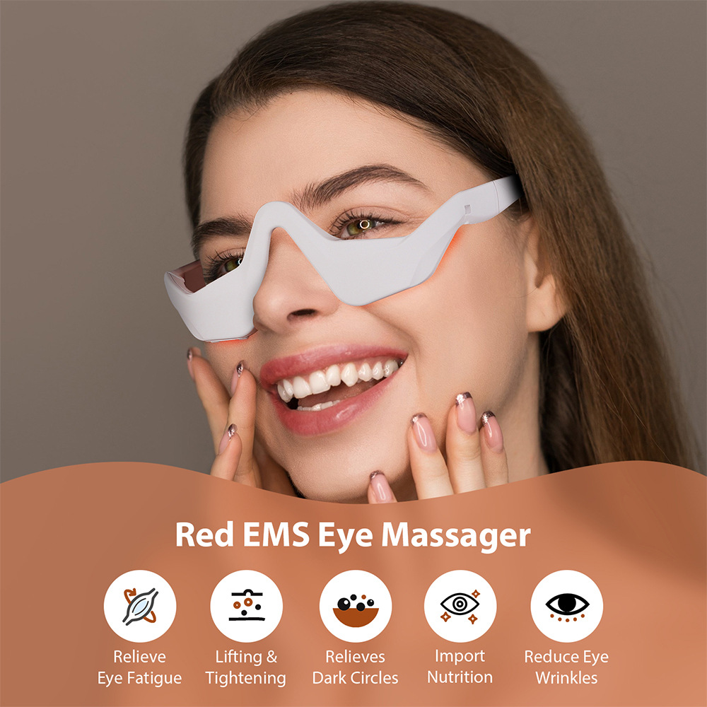 Eye Massager Under Eye Red Lig - Light Therapy Glasses reseña y precio