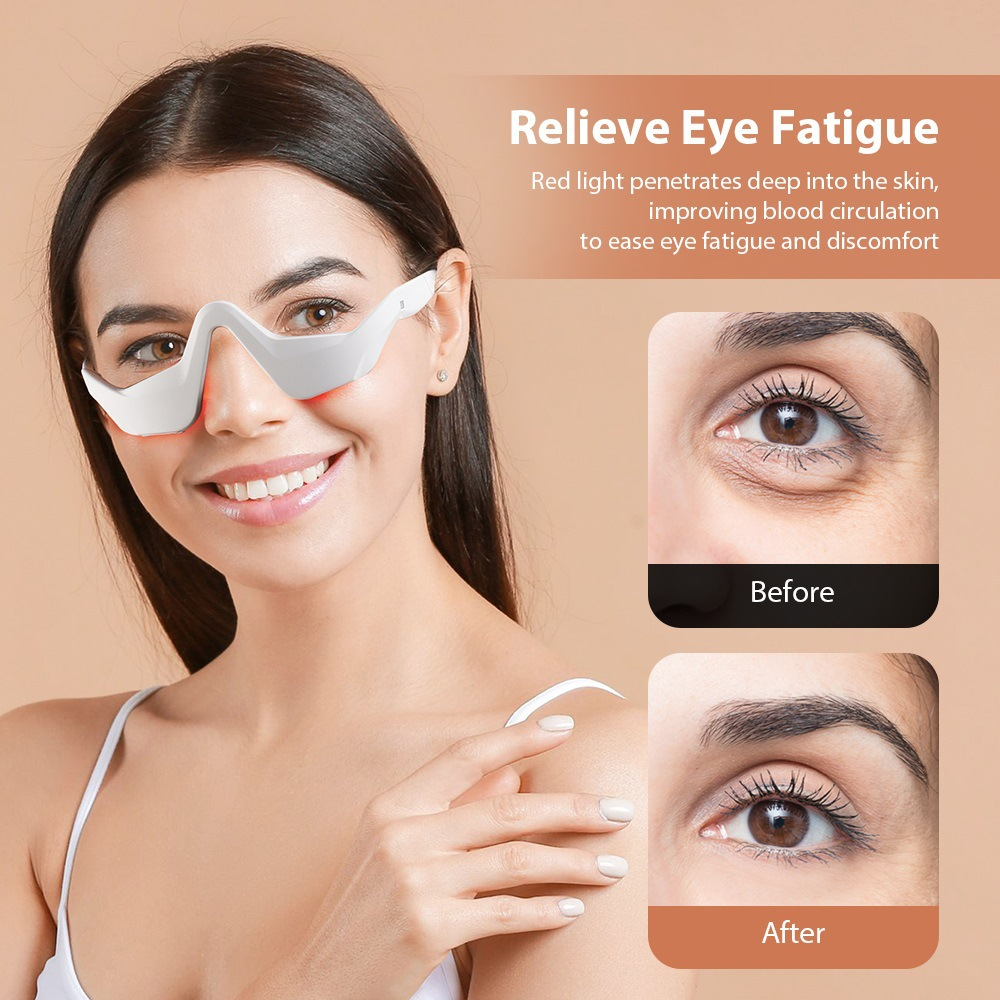 Eye Massager Under Eye Red Lig - Light Therapy Glasses reseña y precio