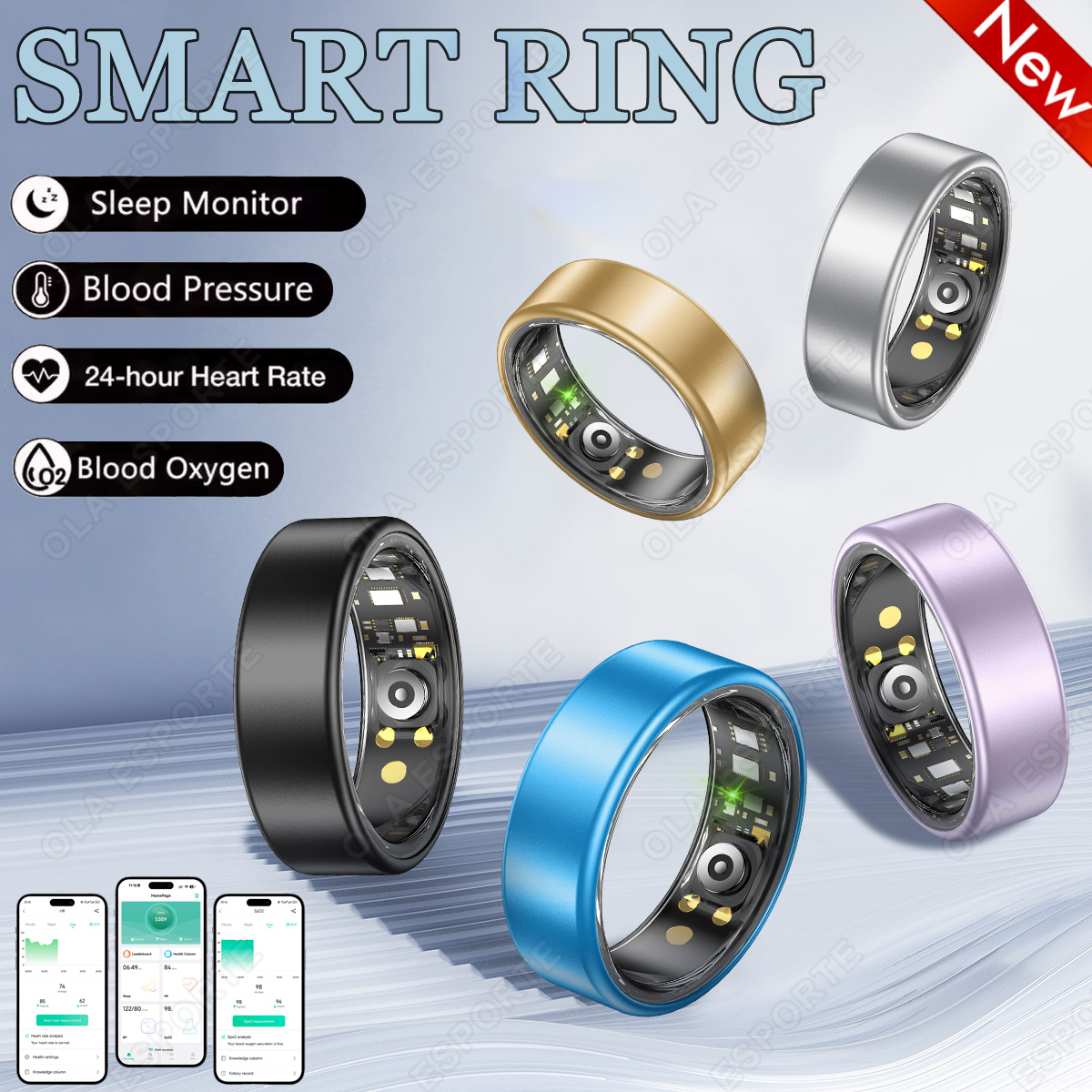 New R09 Smart Ring Men Women w - Temperature Ring Skin reseña y precio