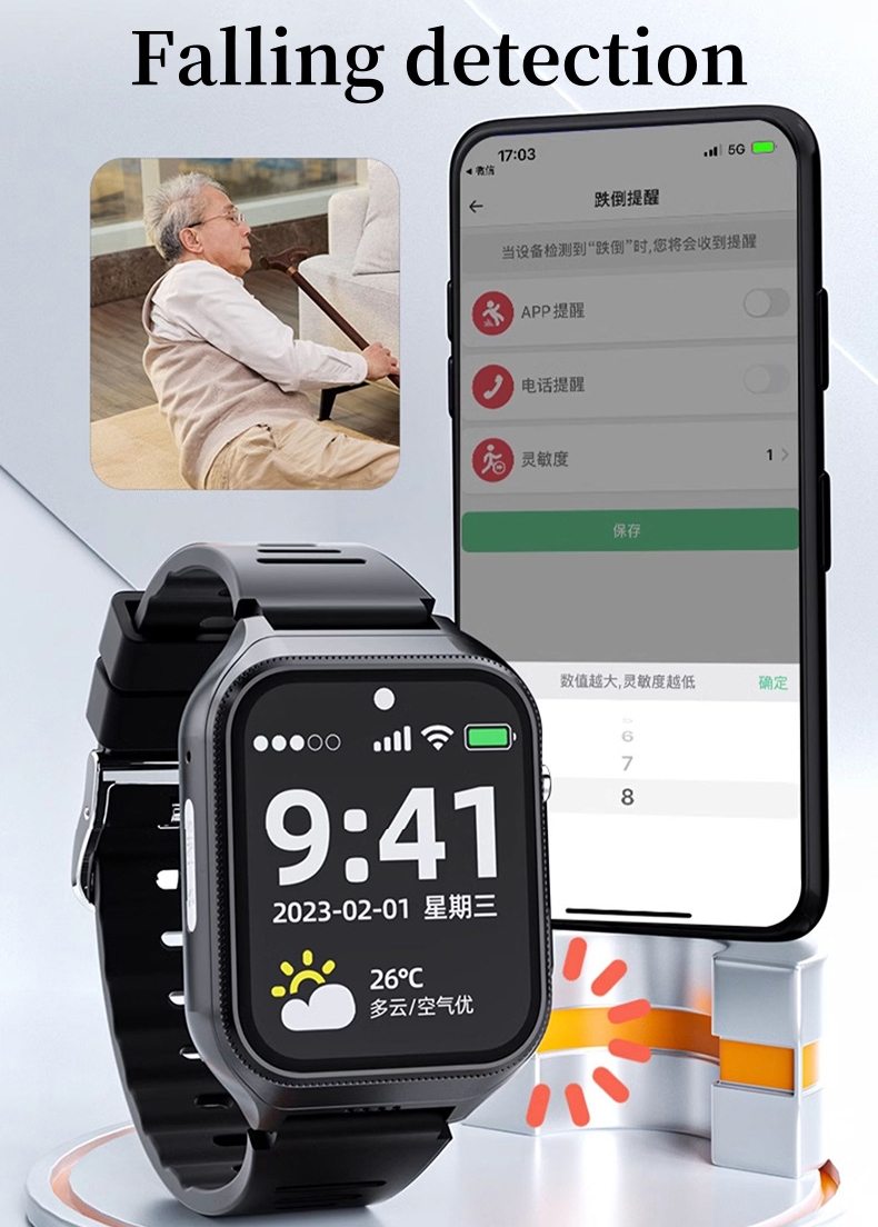 Elderly Smart Watch For Senior - Fall Detection Watch reseña y precio