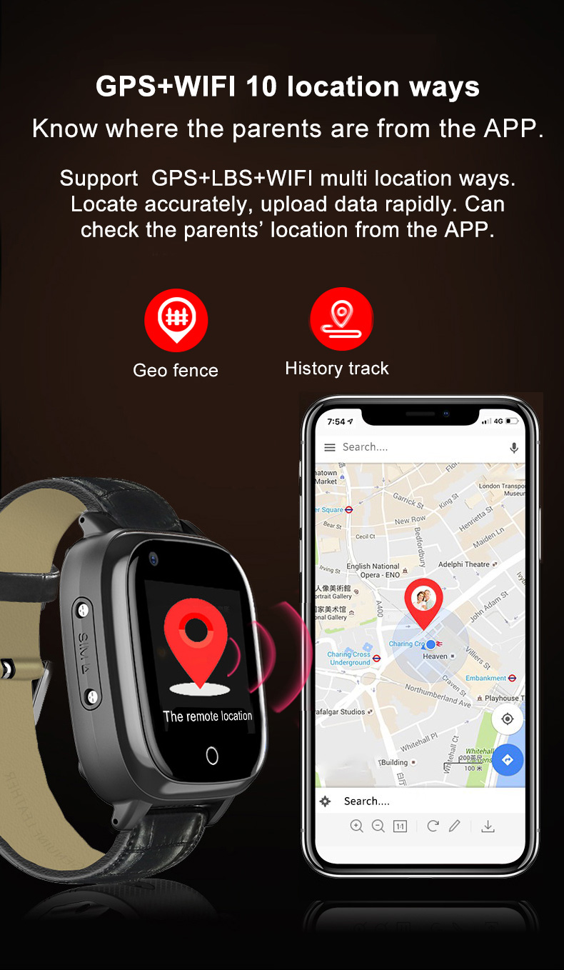 Elderly Smart Watch For Senior - Fall Detection Watch reseña y precio