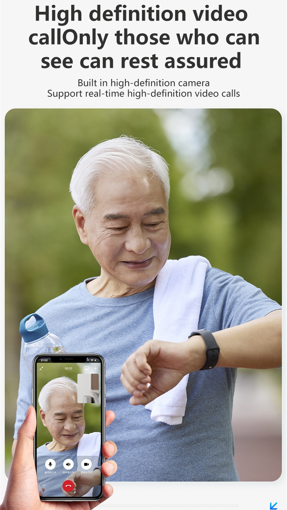 GPS Positioning Fall Detection - Fall Detection Watch reseña y precio