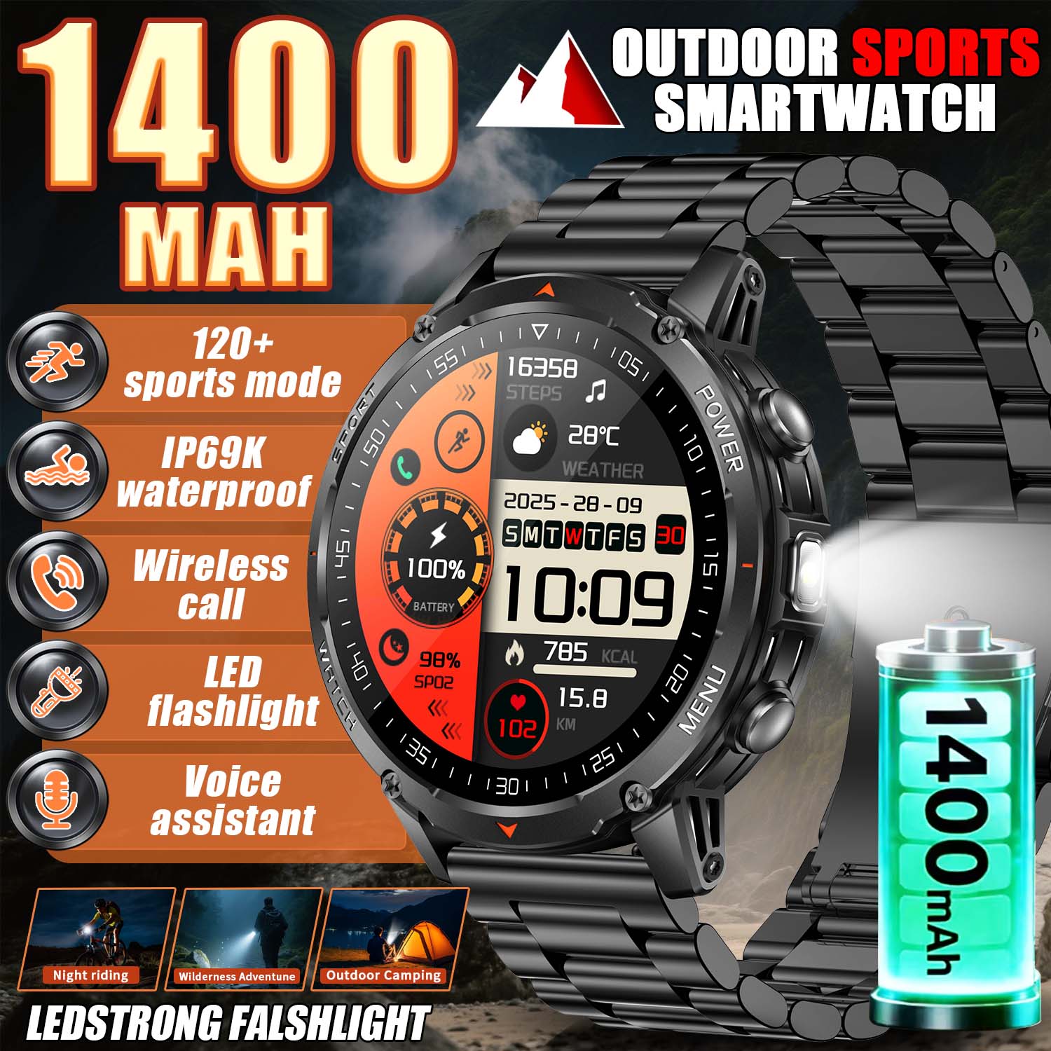 2026 New Military Smart Watch  - Smart Insole Pressure reseña y precio