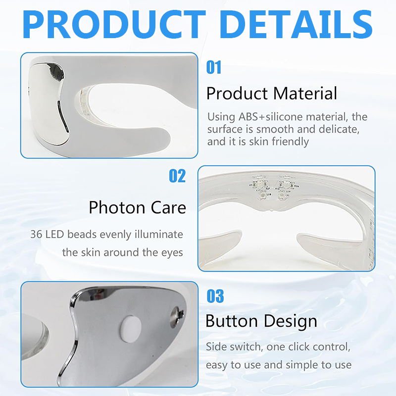 Red Light Theraphy Eye Massage - Light Therapy Glasses reseña y precio