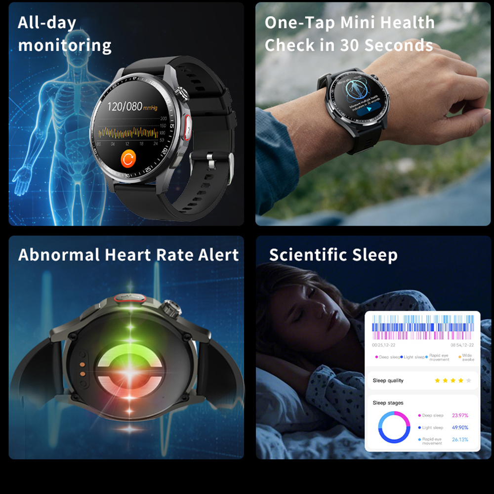SOS Alert Heart Rate Fitness S - Fall Detection Watch reseña y precio