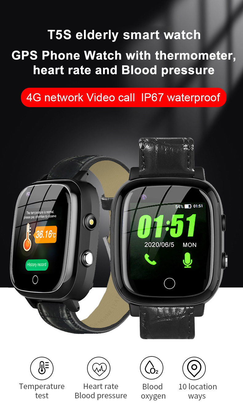 Elderly Smart Watch For Old Pe - Fall Detection Watch reseña y precio