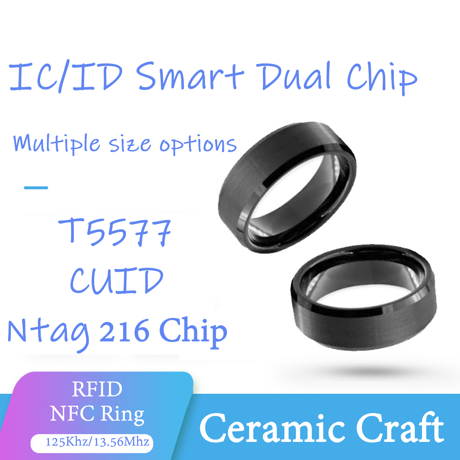 CUID T5577 Dual Chip Clone Rin - Smart Ring Nfc Pay reseña y precio