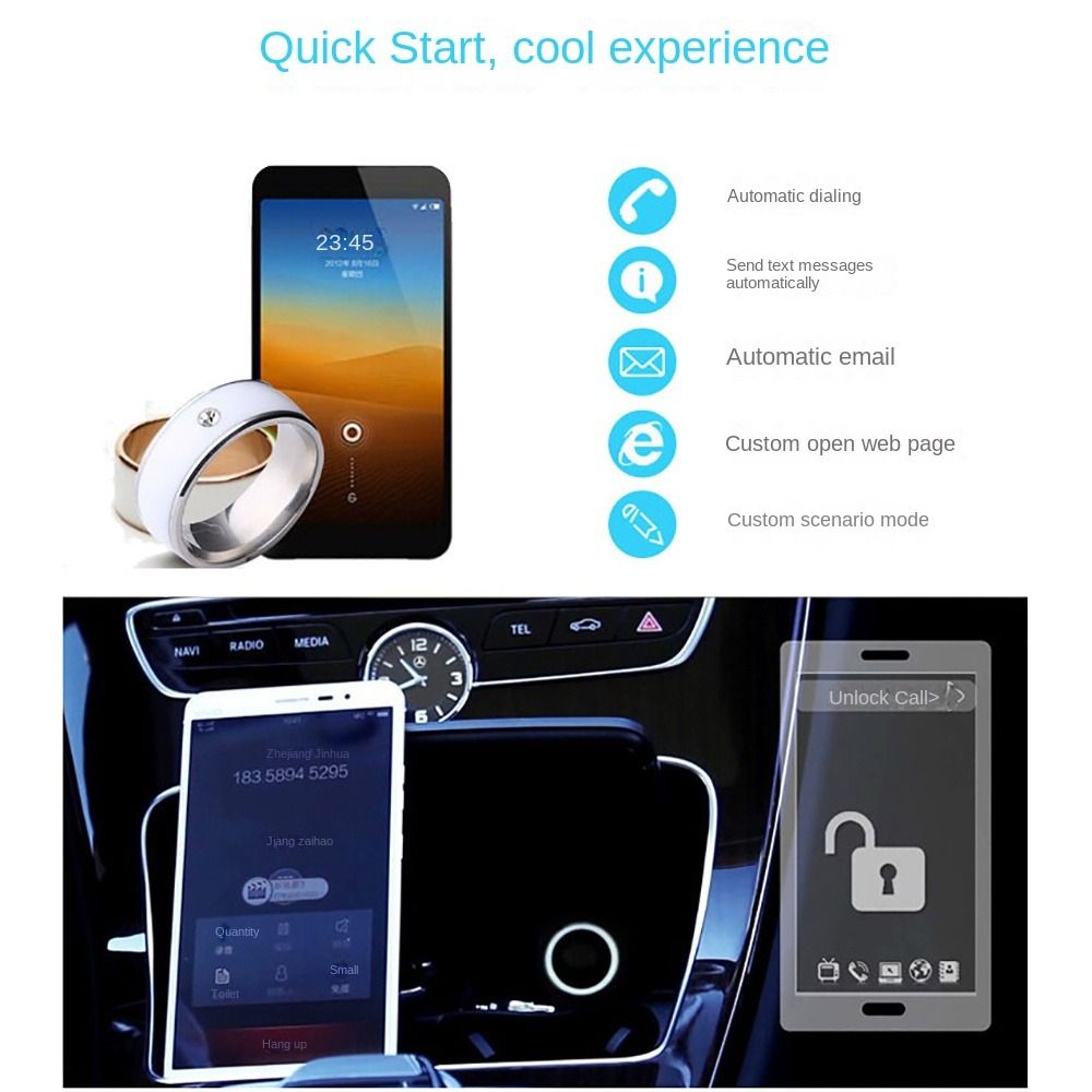 Stainless Steel NFC Smart Ring - Smart Ring Nfc Pay reseña y precio