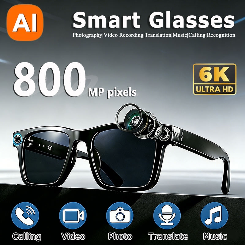 6K HD AI Camera Glasses 800MP  - Smart Glasses Lens reseña y precio