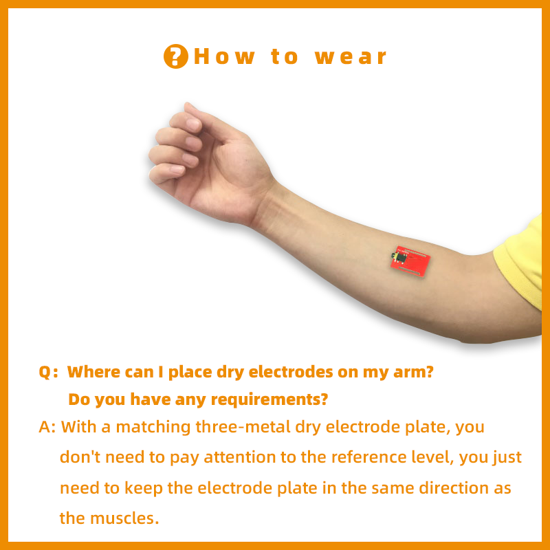 Dry Electrode EMG Sensor Elect - Muscle Sensor Emg reseña y precio