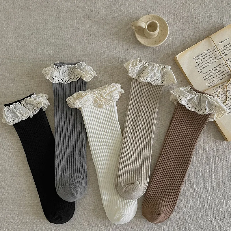 Ruffle Baby Girls Knee High So - Baby Sock Oximeter reseña y precio