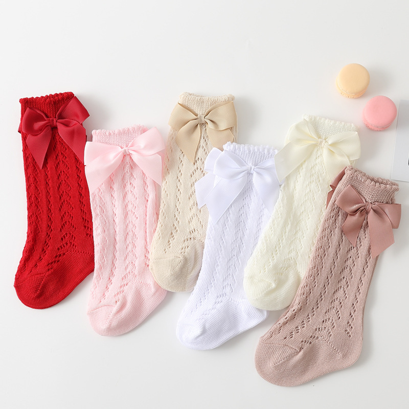 1 Pairs Summer Fashion Bow Bab - Baby Sock Oximeter reseña y precio