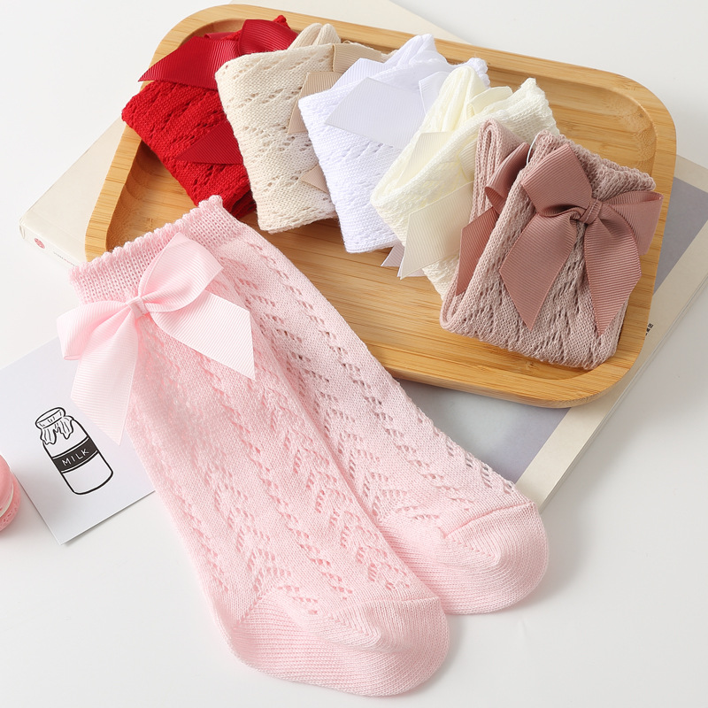 1 Pairs Summer Fashion Bow Bab - Baby Sock Oximeter reseña y precio