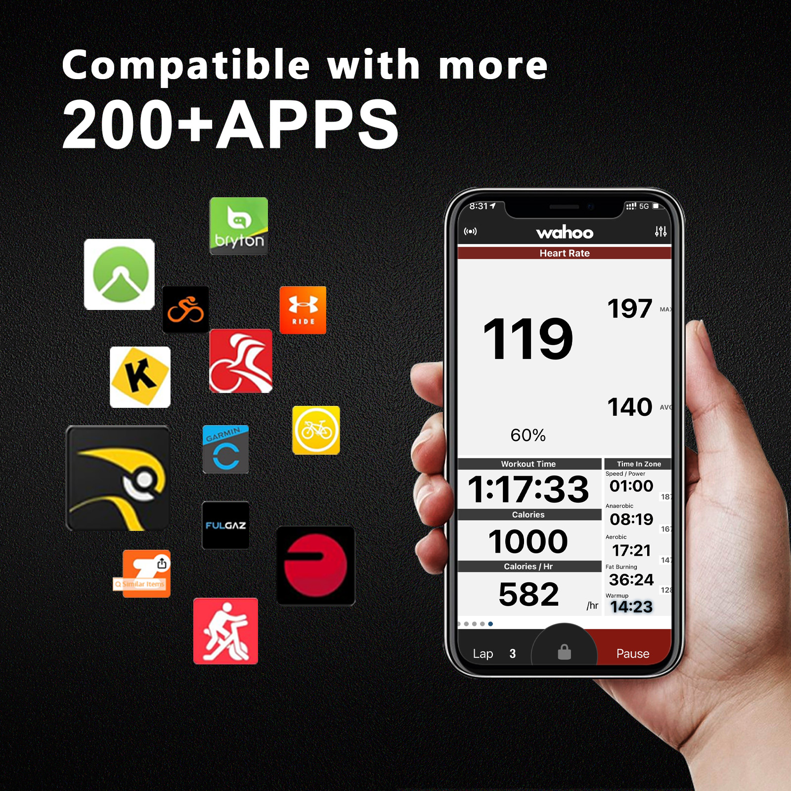 FITCENT Rechargeable 2 in 1 He - Breath Rate Monitor reseña y precio