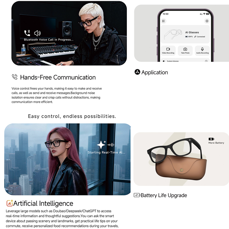 2026 Genuine Leather 2000Mah C - Smart Glasses Lens reseña y precio