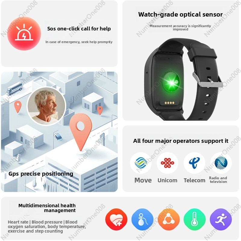 4G Smart Watch for Elderly, GP - Fall Detection Watch reseña y precio