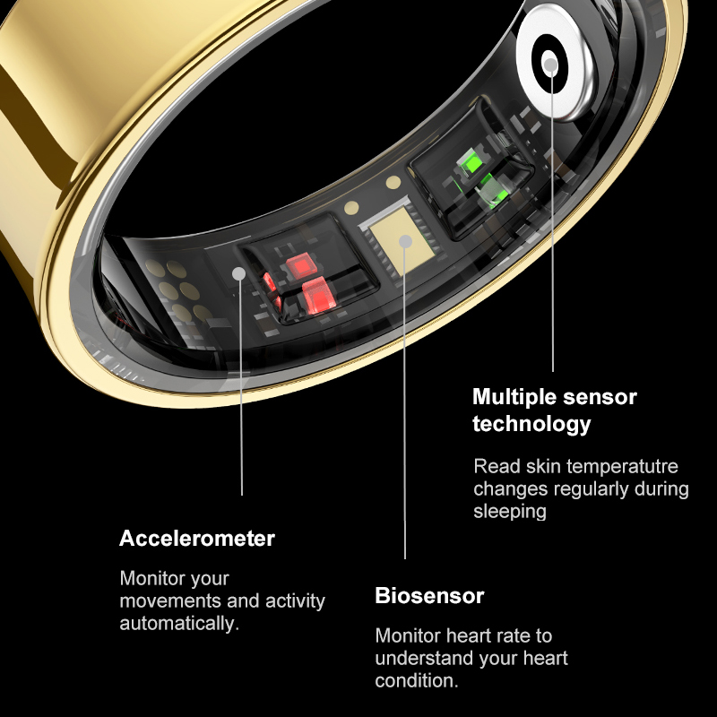 R09 Smart Ring Men Women with  - Temperature Ring Skin reseña y precio