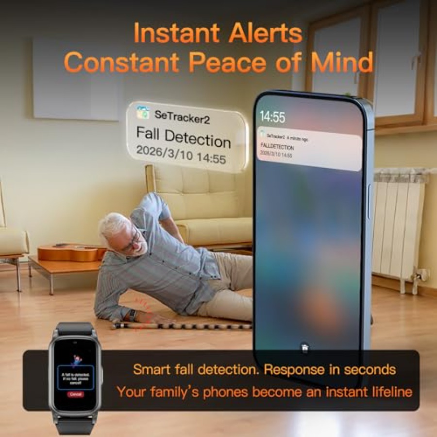 Smart Watch for Seniors with F - Fall Detection Watch reseña y precio