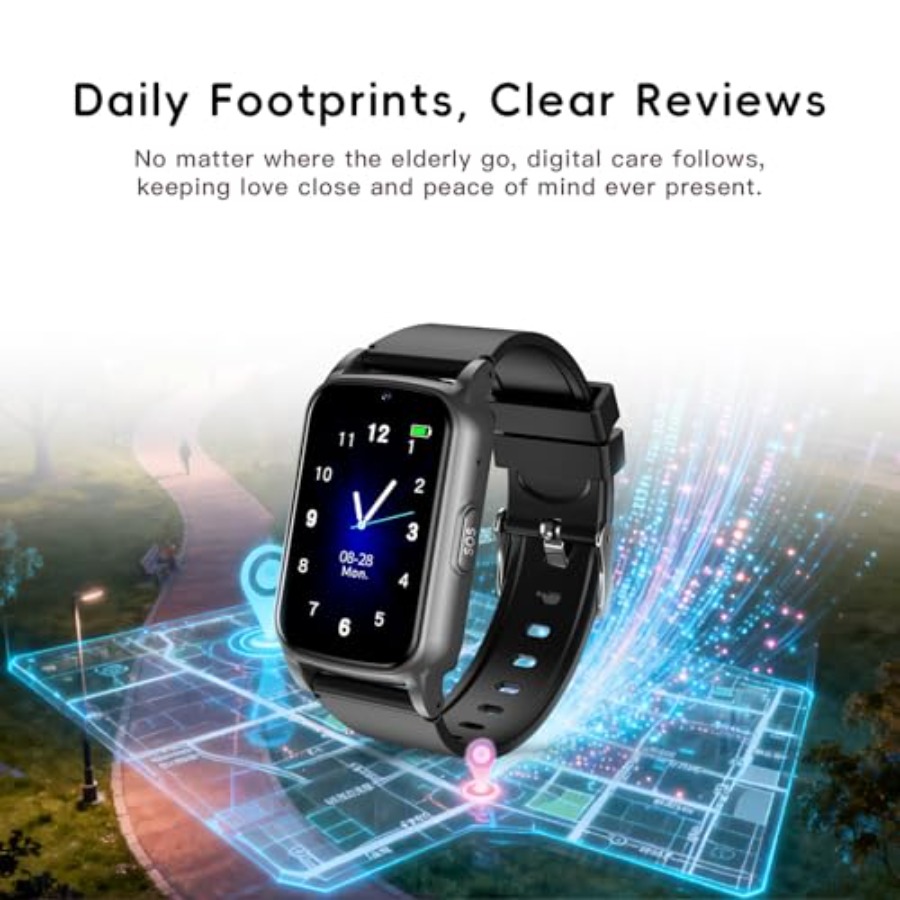 Smart Watch for Seniors with F - Fall Detection Watch reseña y precio