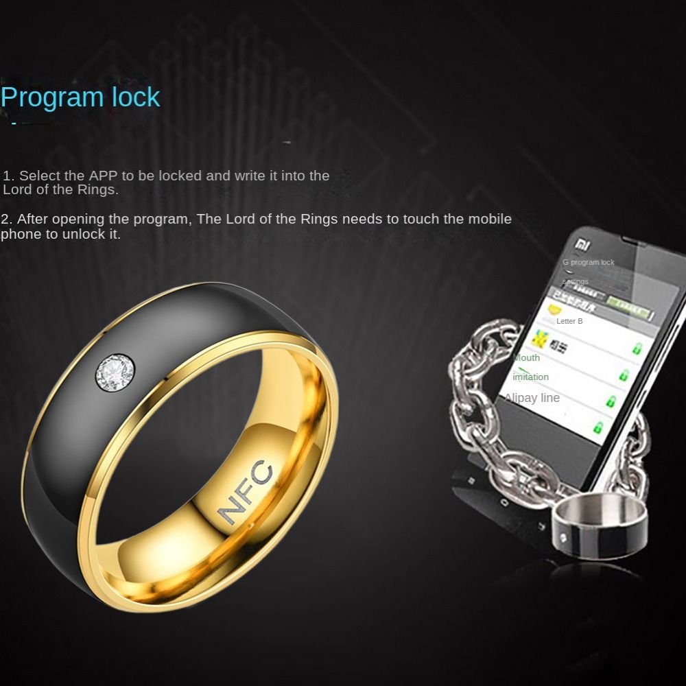 Stainless Steel NFC Smart Ring - Smart Ring Nfc Pay reseña y precio
