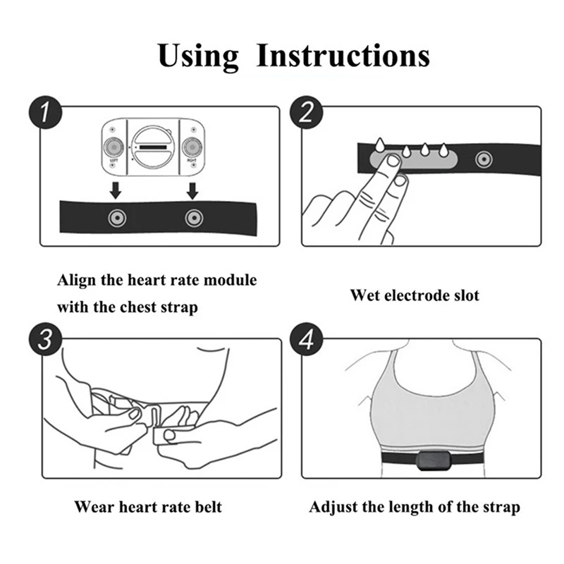 1/2PCS Heart Rate Monitor Ches - Breath Rate Monitor reseña y precio