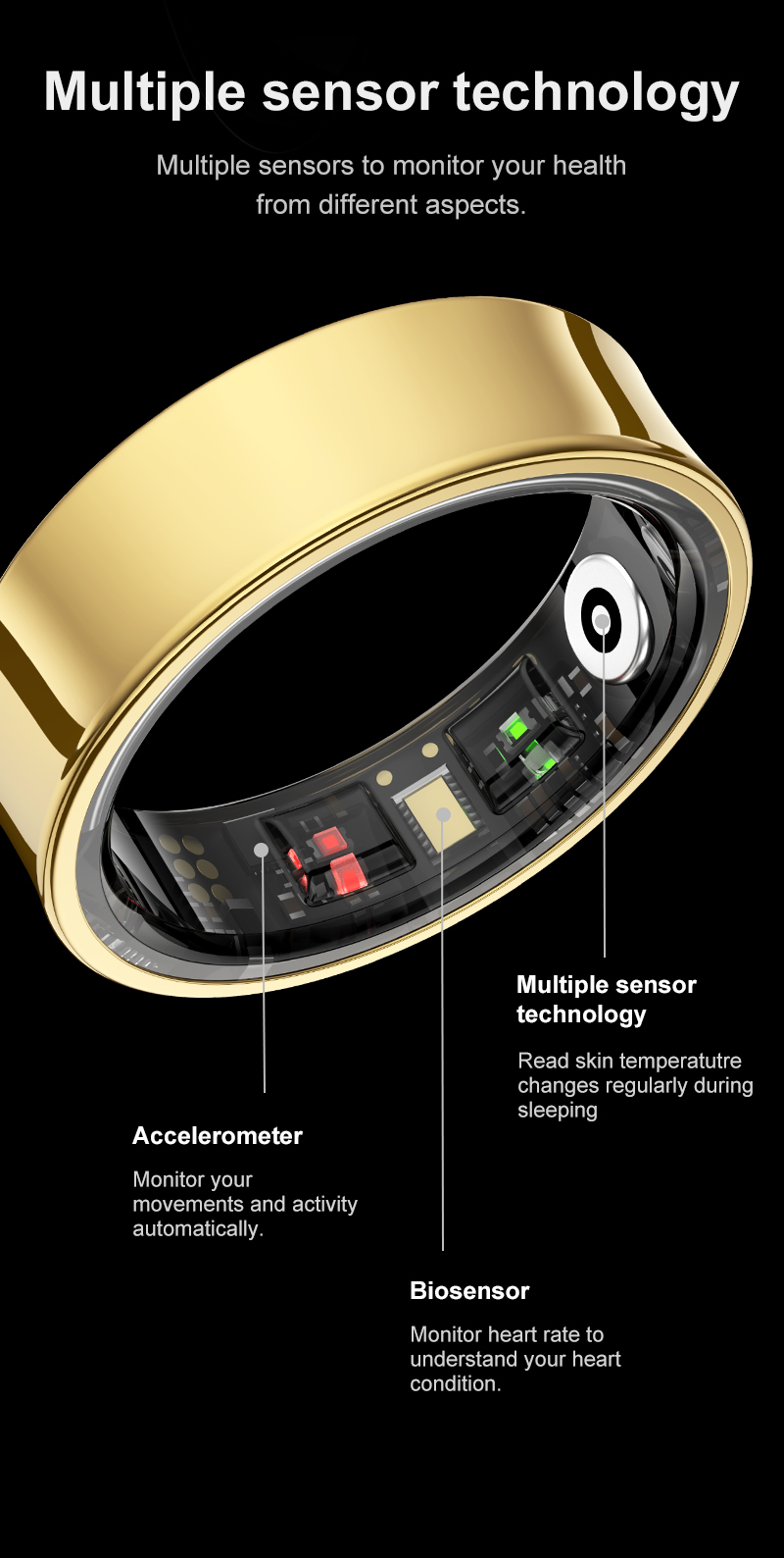2026 Smart Ring R09 5ATM Water - Temperature Ring Skin reseña y precio