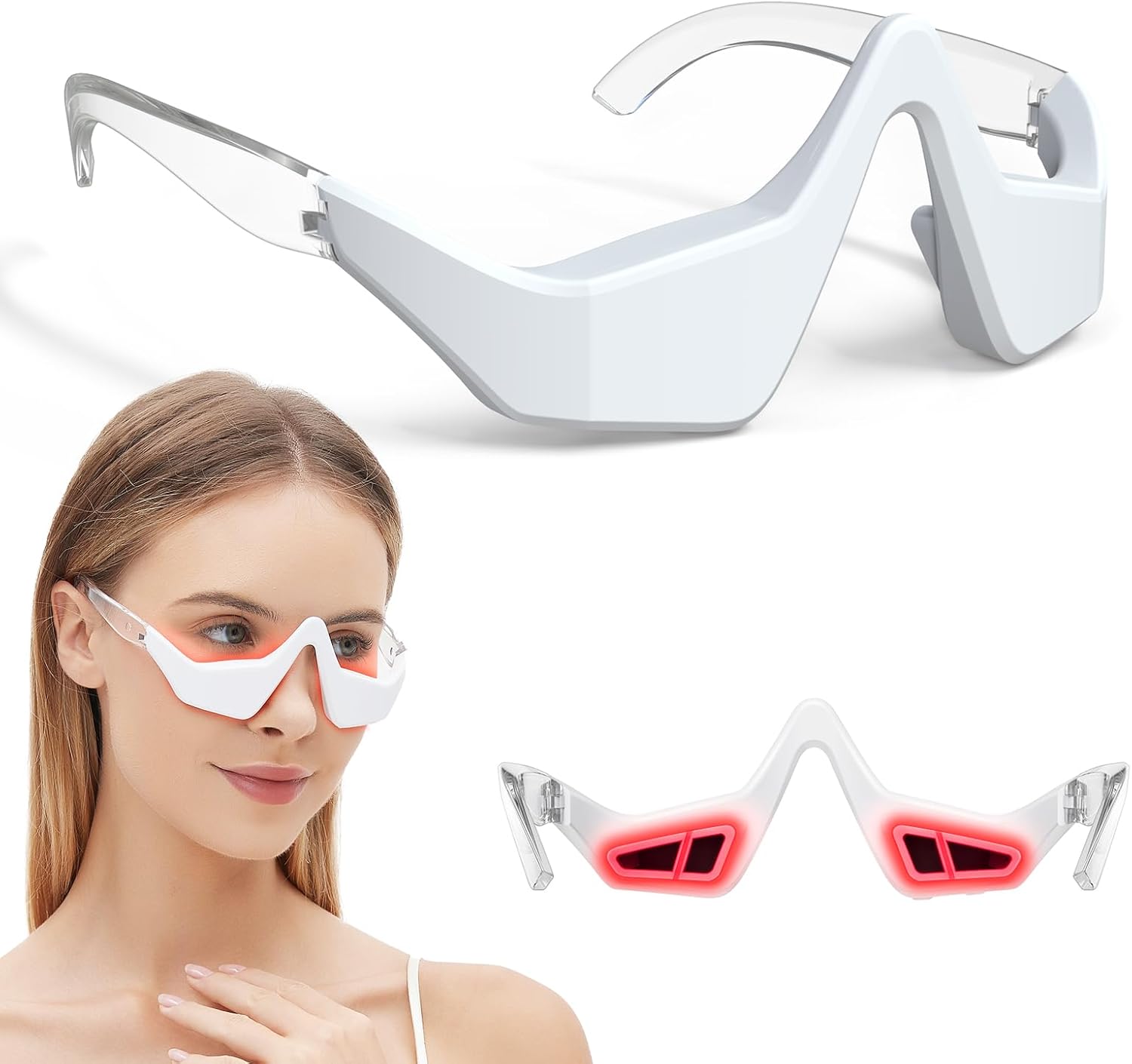 Microcurrent EMS Eye Massager  - Light Therapy Glasses reseña y precio