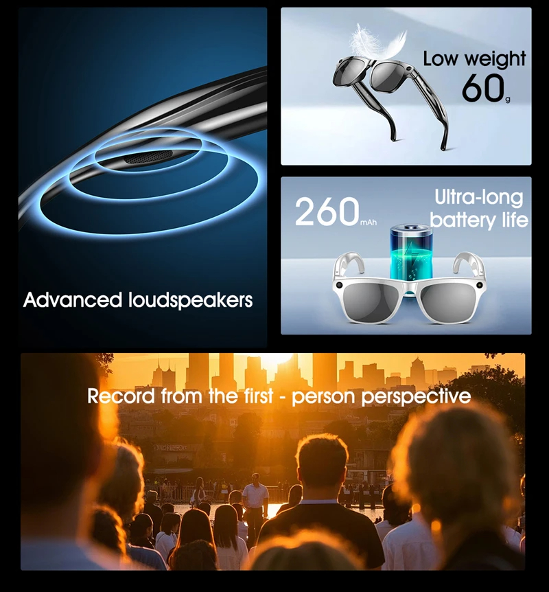 8K AI Smart Glasses Bluetooth  - Smart Glasses Lens reseña y precio