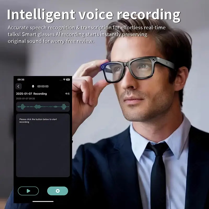 AI Smart Glasses with 8MP Came - Smart Glasses Lens reseña y precio